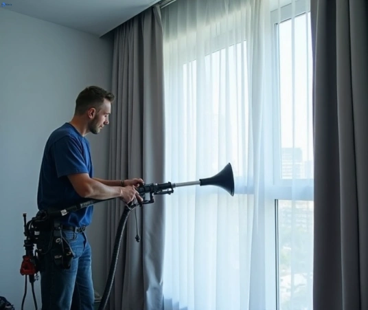 Professional commercial curtain cleaning process equipment Matty Curtain Cleaning bangor-nsw